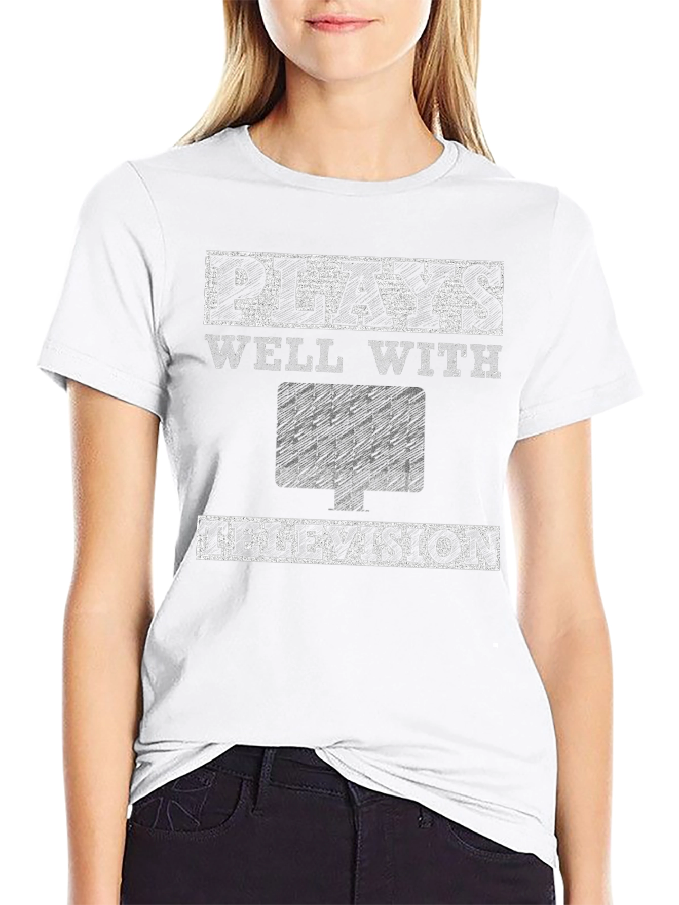 Plays Well With Television - Graphic T-Shirt