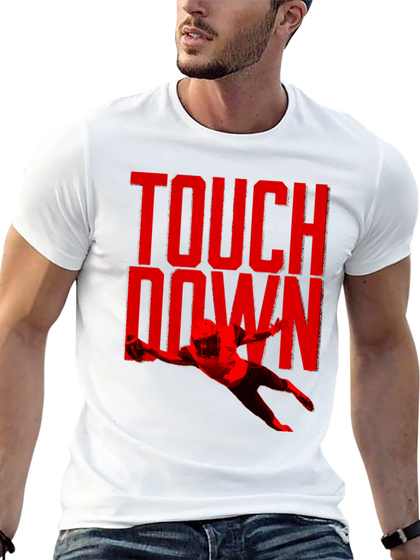 Touchdown Graphic Tee - Football Fan Shirt