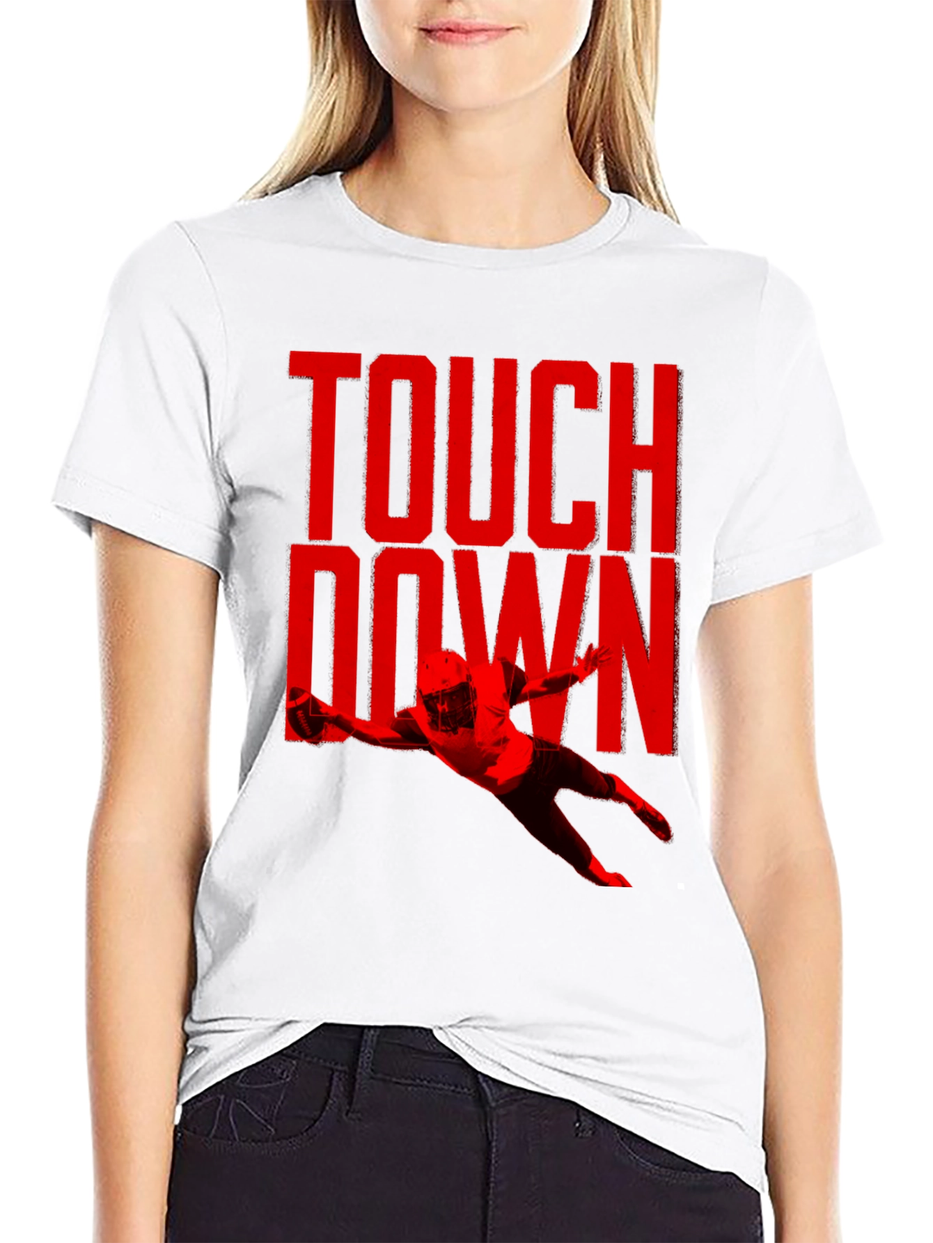 Touchdown Graphic Tee - Football Fan Shirt