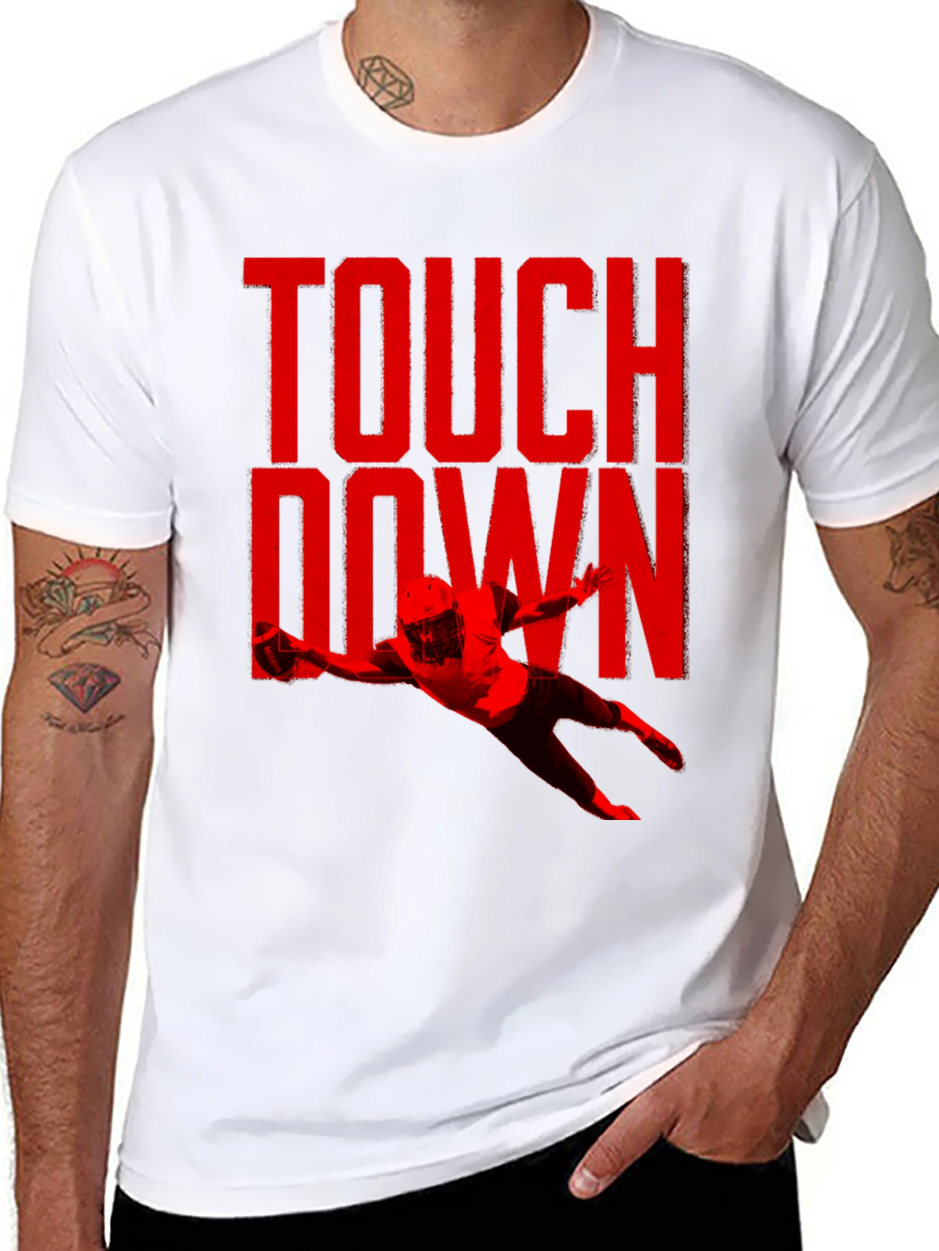 Touchdown Graphic Tee - Football Fan Shirt
