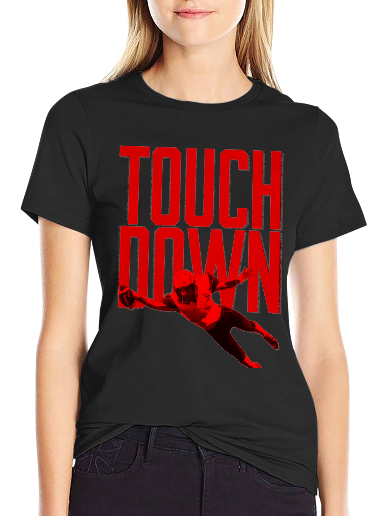 Touchdown Graphic Tee - Football Fan Shirt
