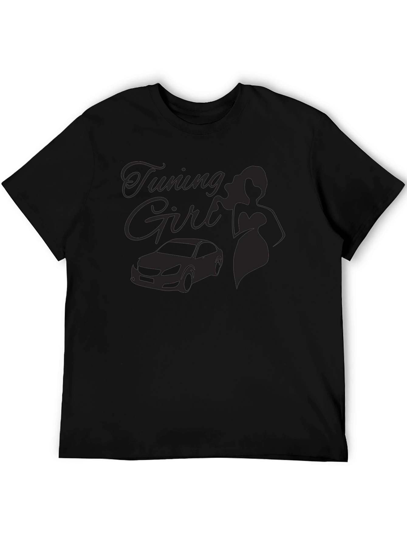 Tuning Girl Black Graphic Tee