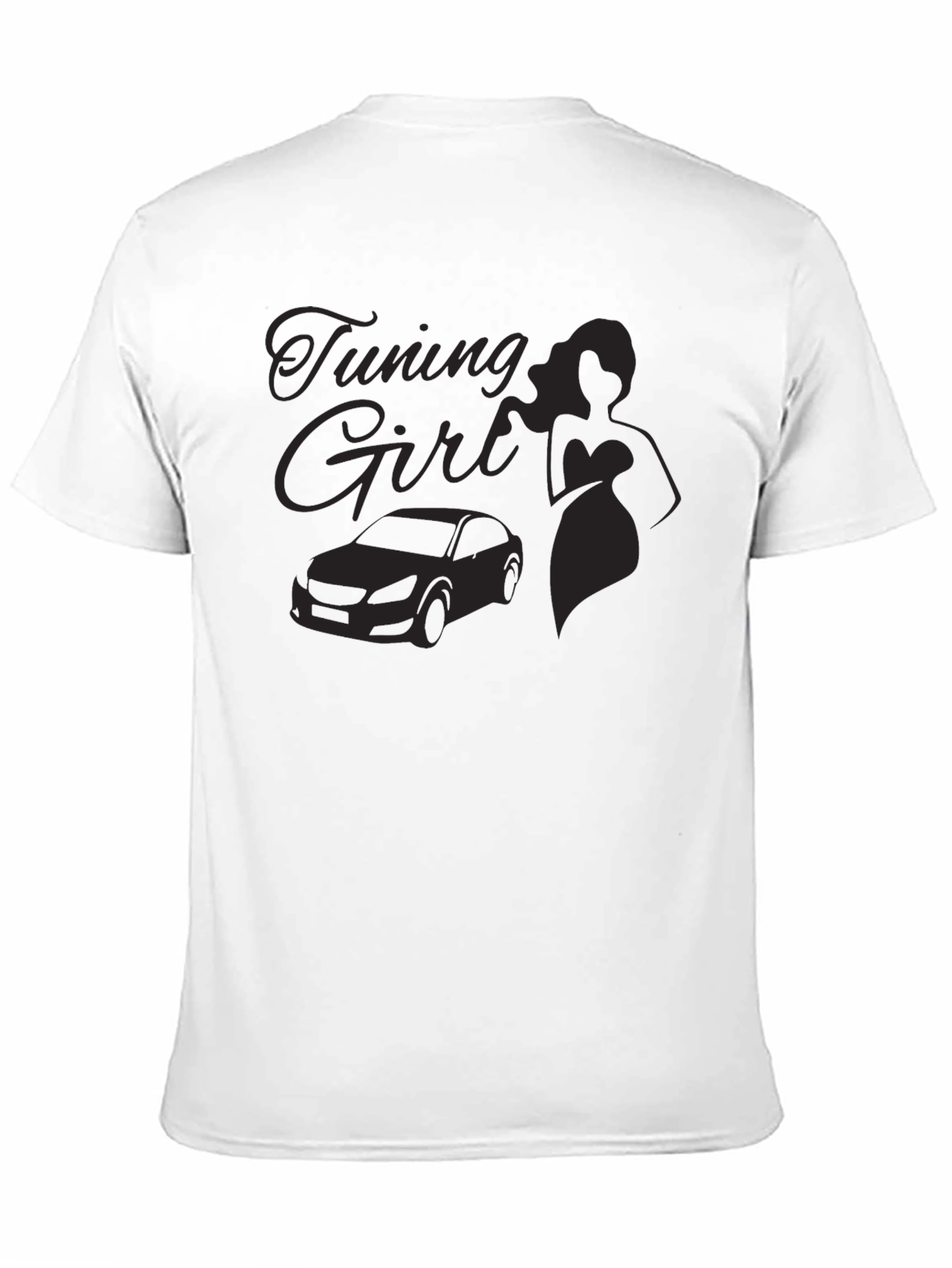 Tuning Girl Black Graphic Tee
