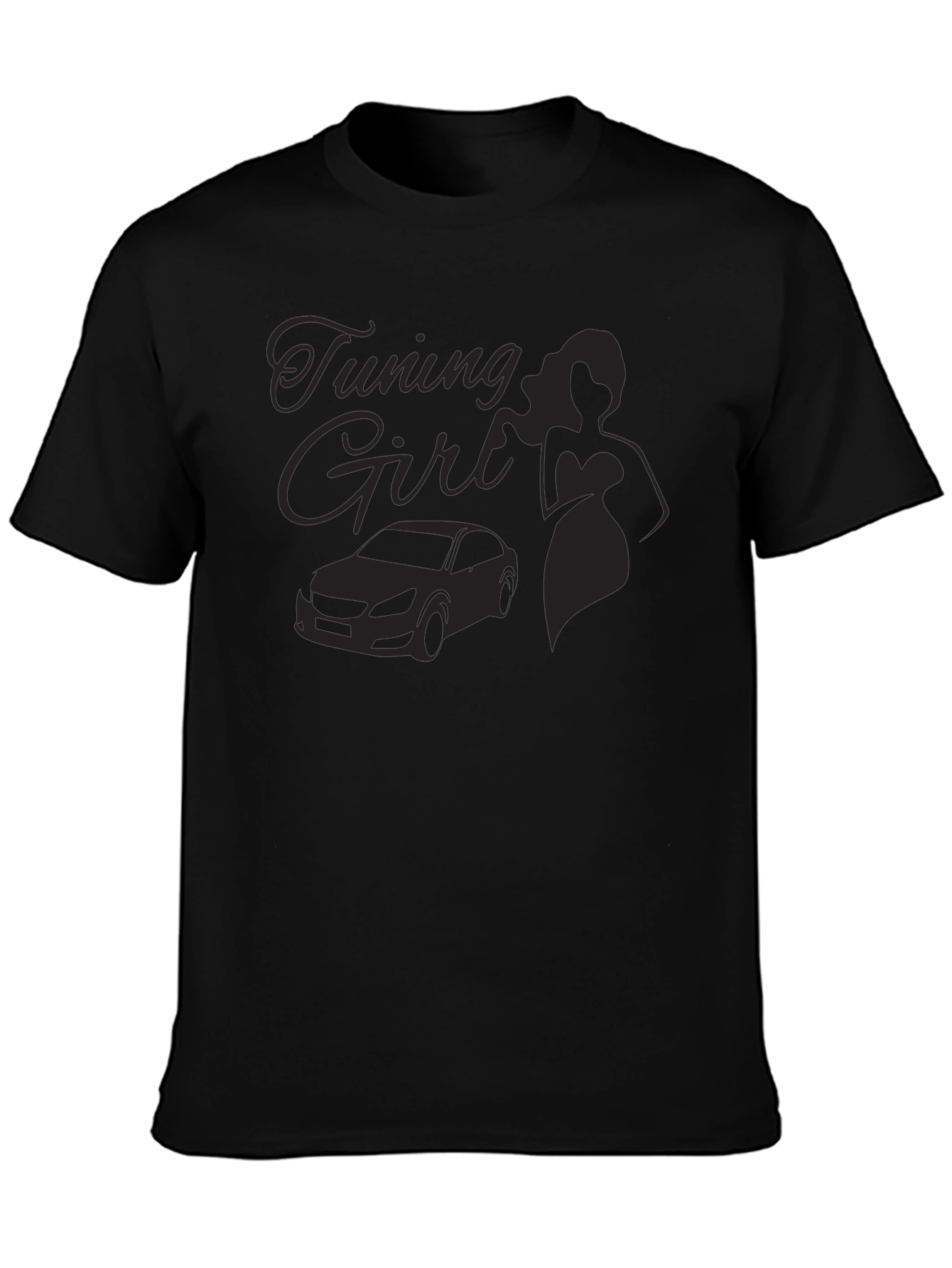 Tuning Girl Black Graphic Tee