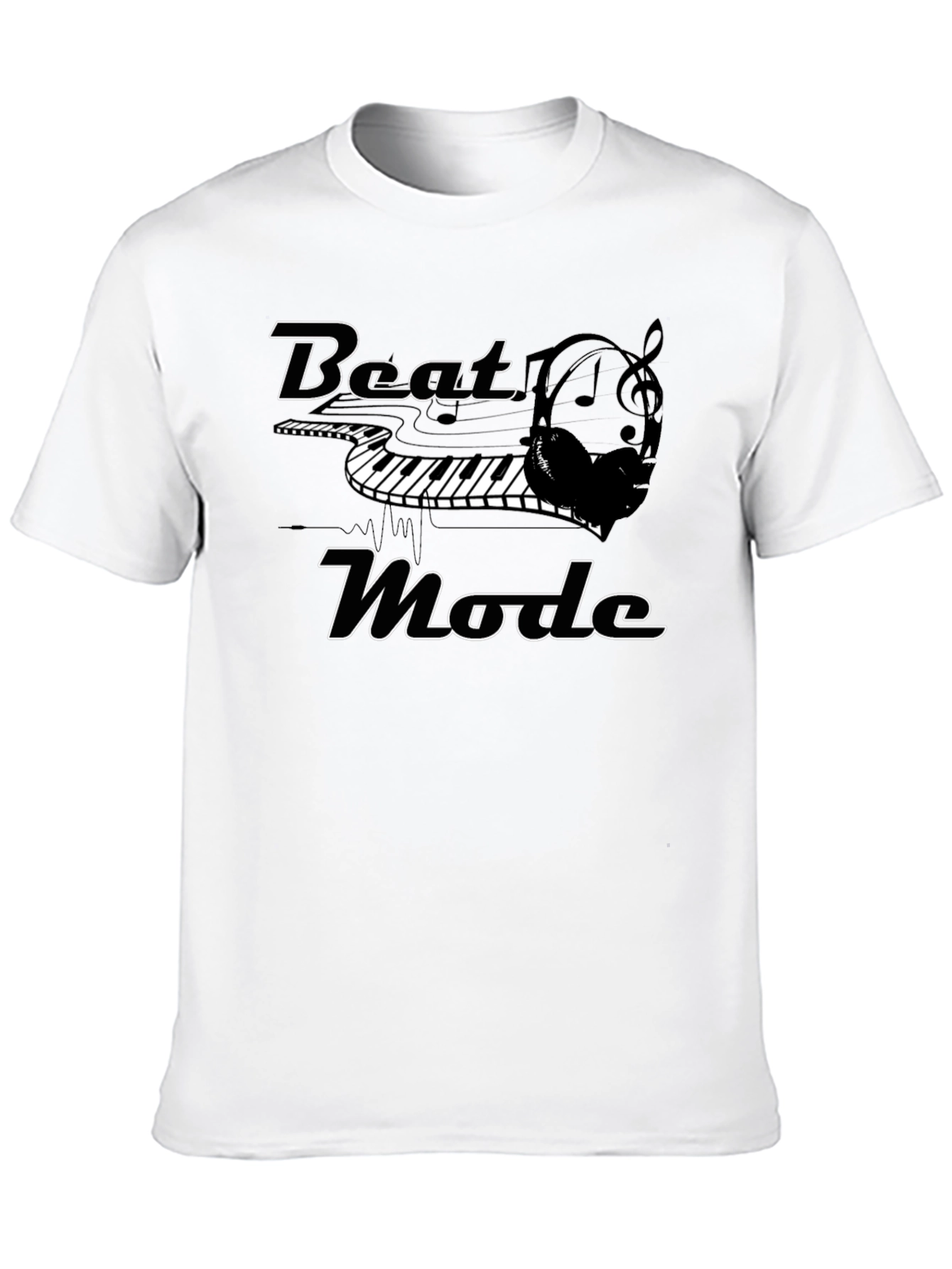 Beat Mode Black Graphic T-Shirt