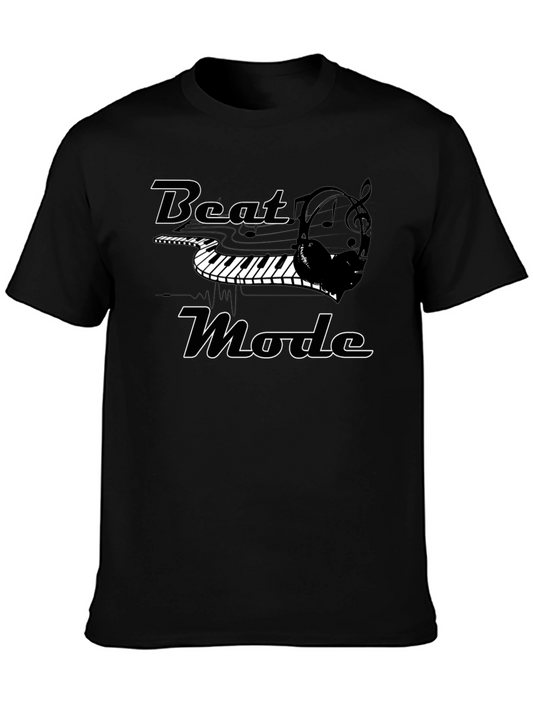 Beat Mode Black Graphic T-Shirt