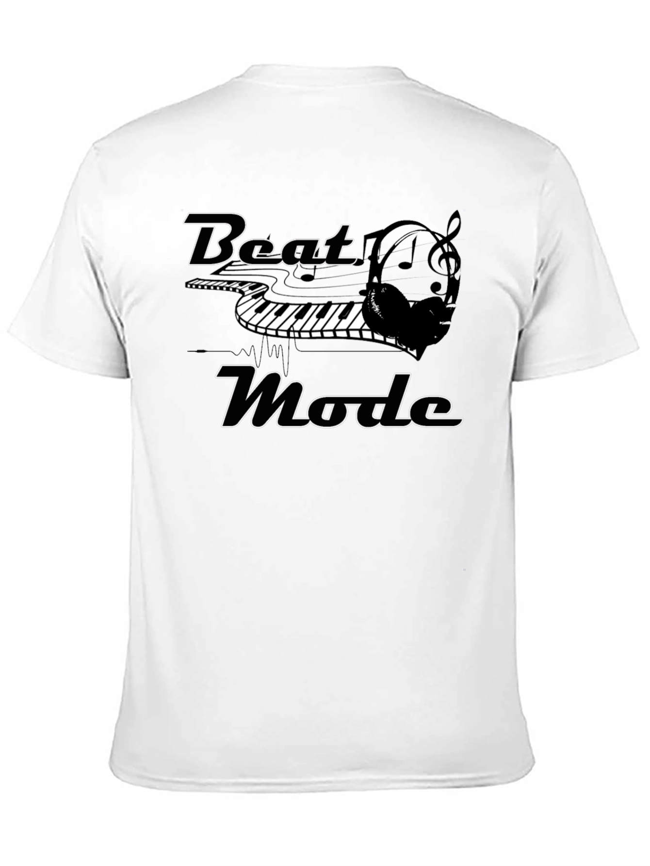 Beat Mode Black Graphic T-Shirt