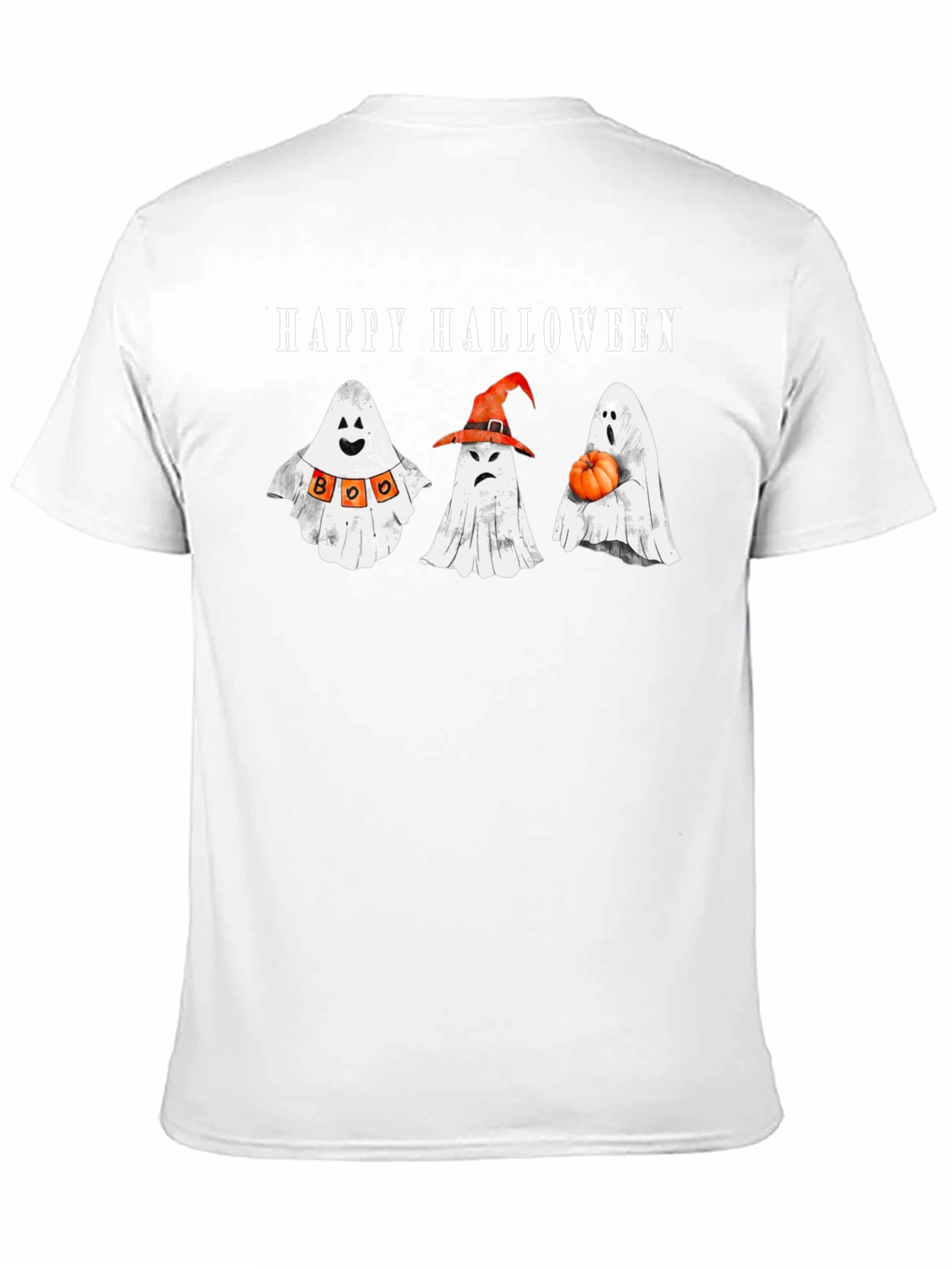 Happy Halloween Ghosts Graphic T-Shirt