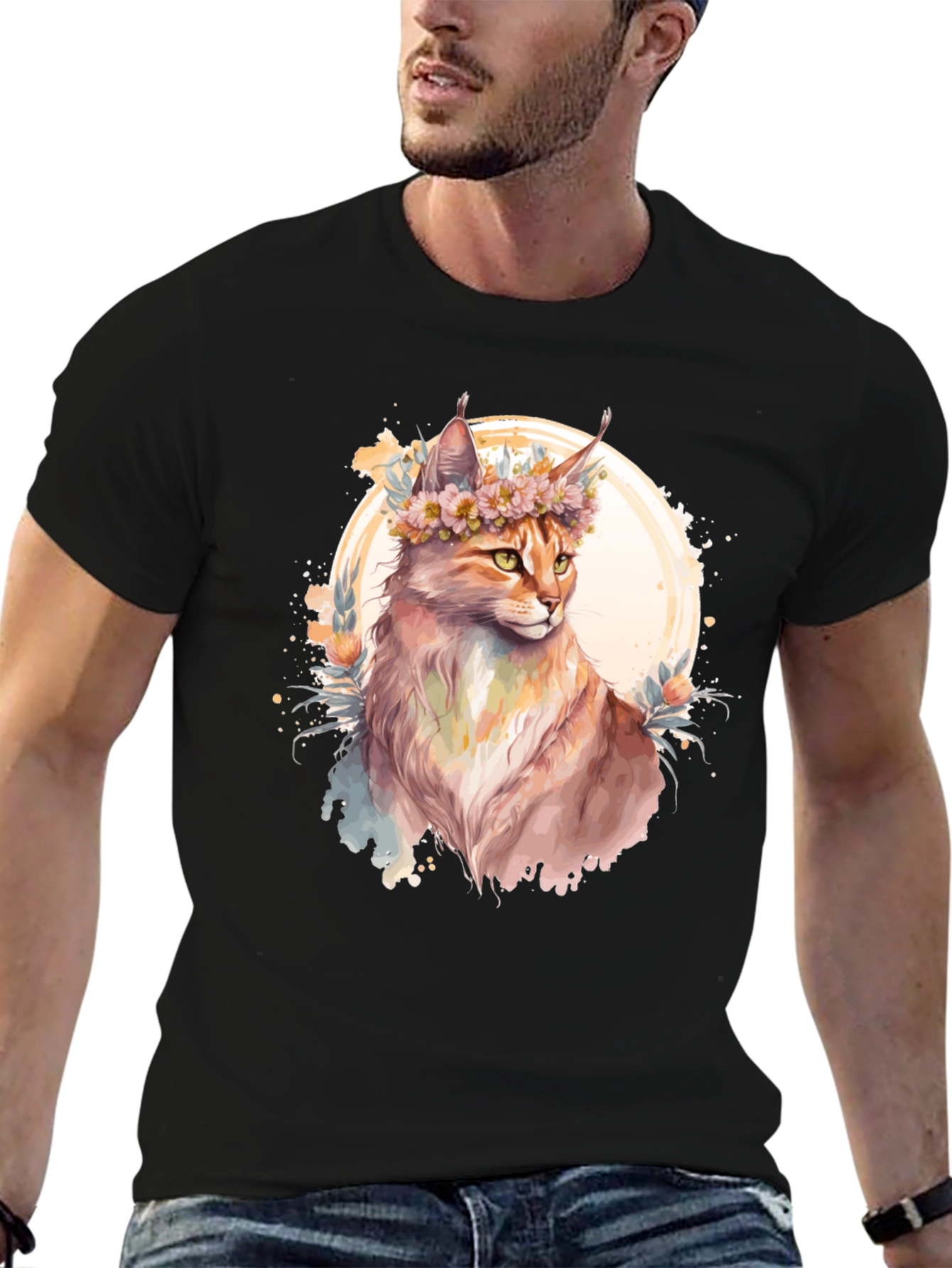 Floral Feline T-Shirt