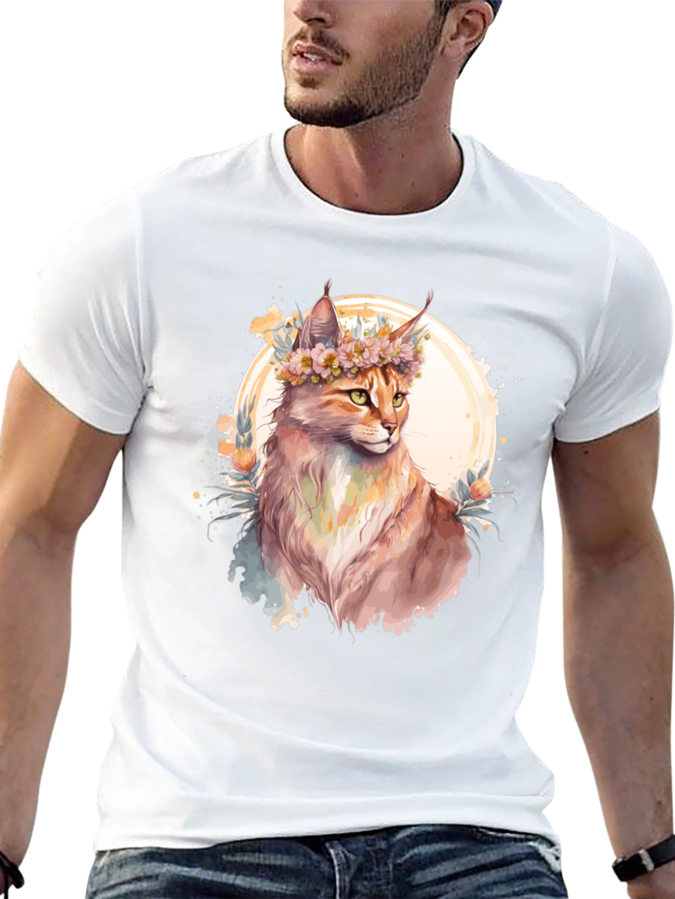 Floral Feline T-Shirt