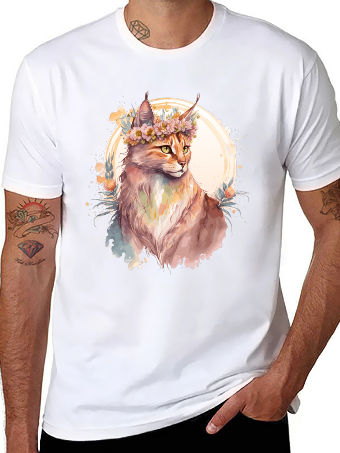 Floral Feline T-Shirt