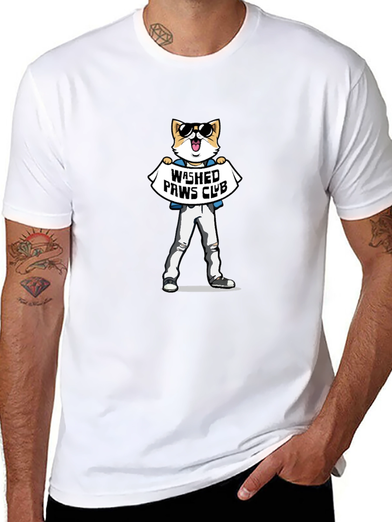 Washed Paws Club Graphic Tee