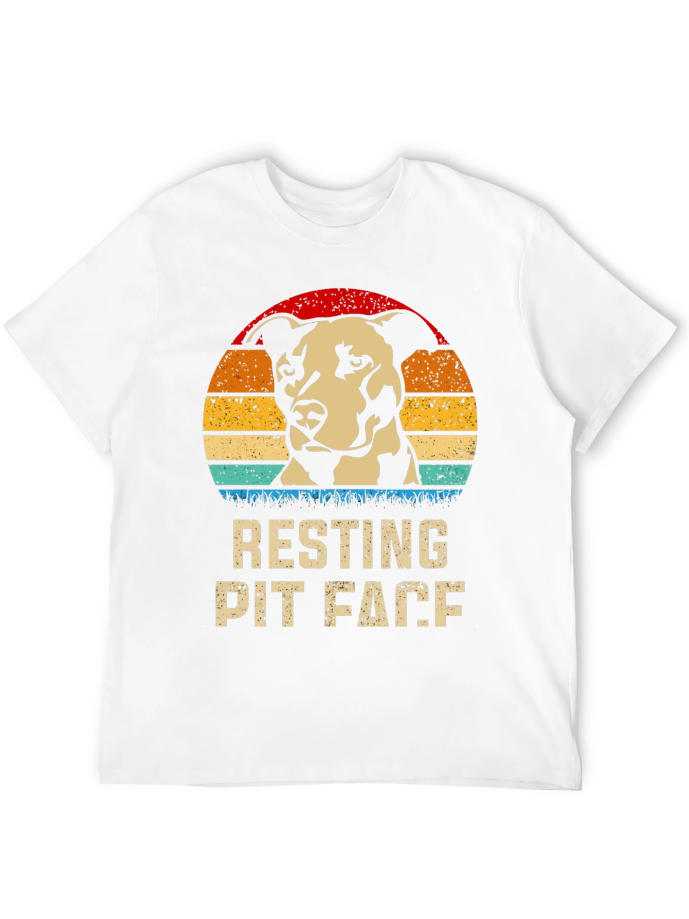 Resting Pit Face T-Shirt Dog Lover Tee