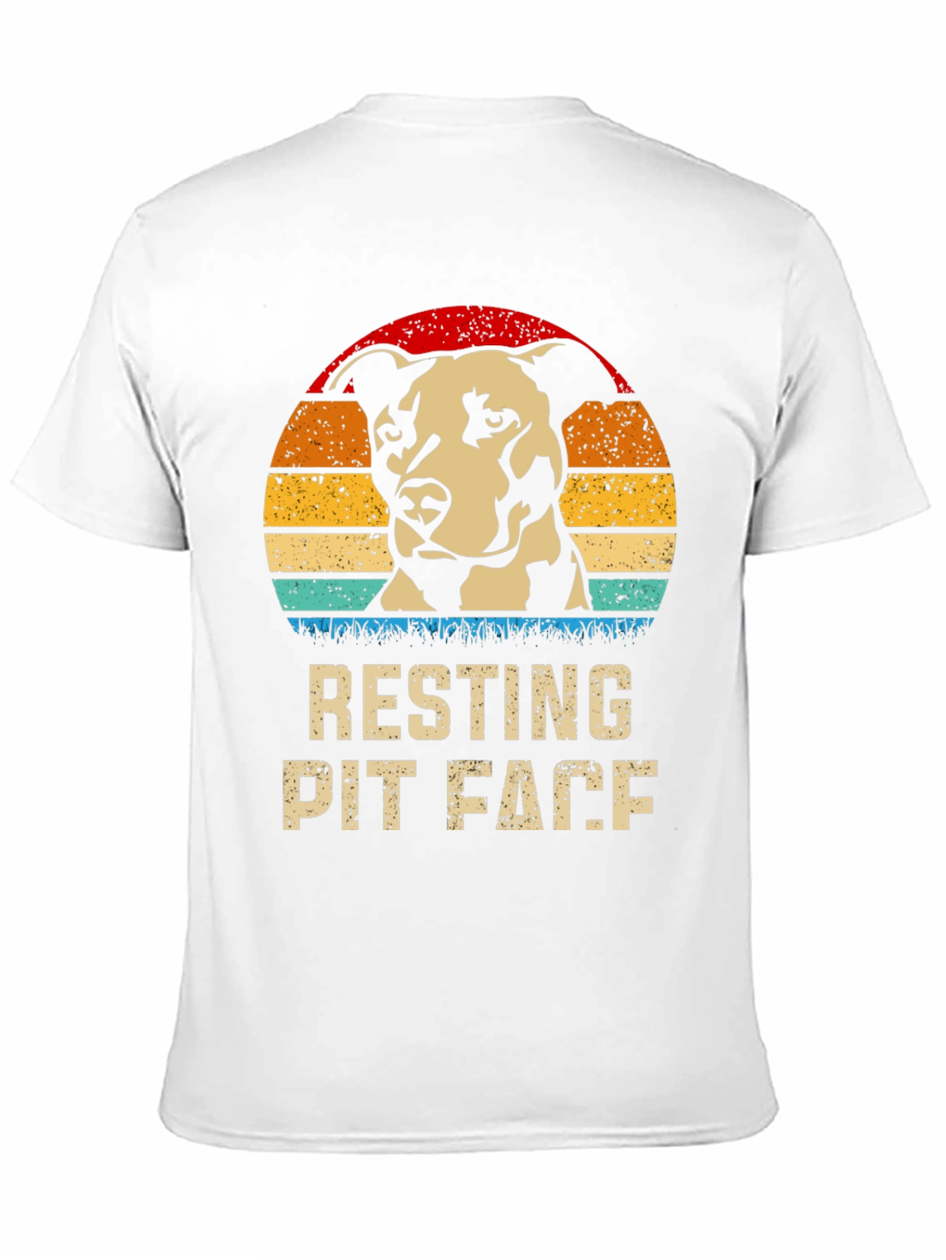 Resting Pit Face T-Shirt Dog Lover Tee