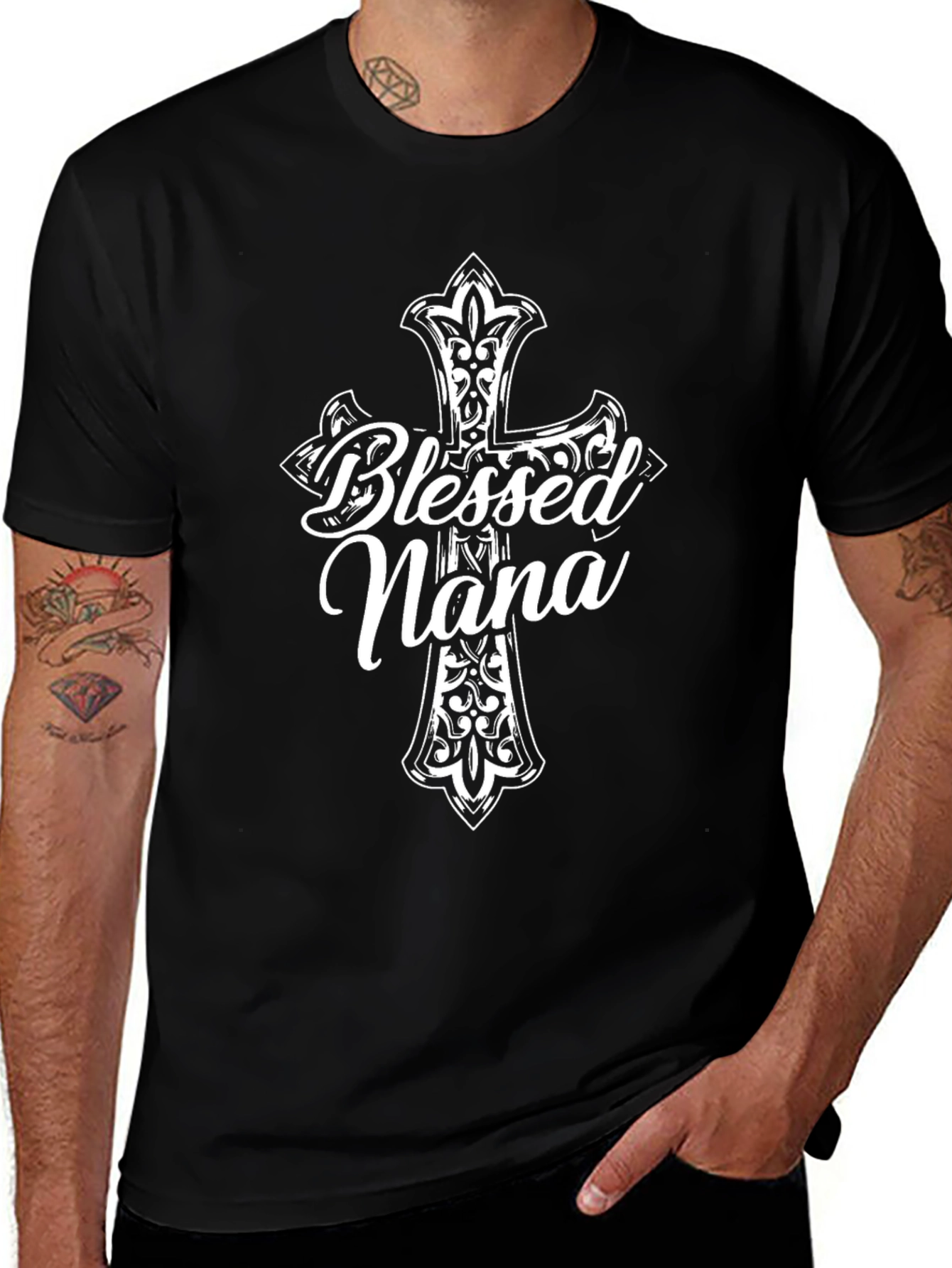 Blessed Nana Christian Graphic T-Shirt