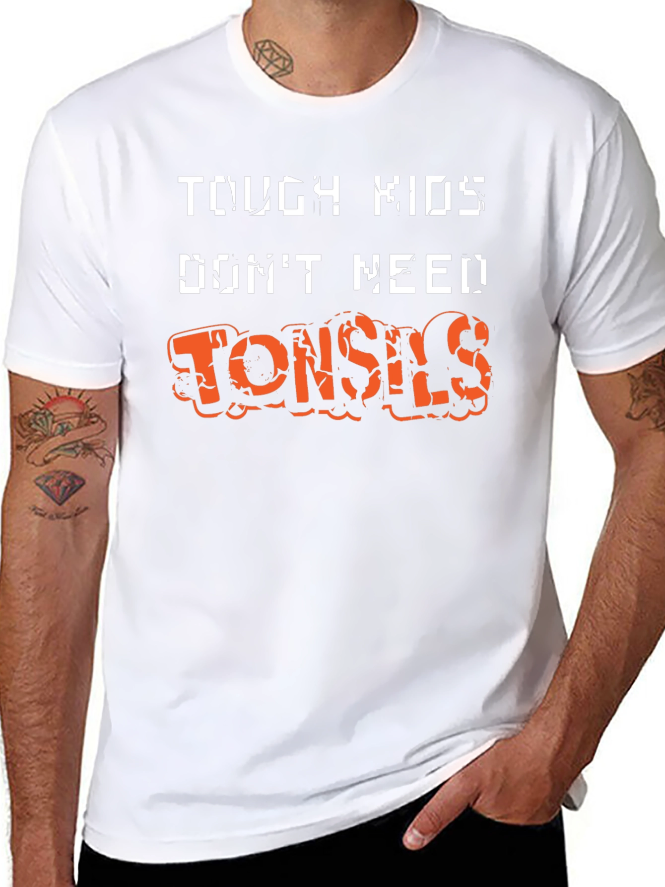 Tough Kids Dont Need Tonsils Funny T-Shirt