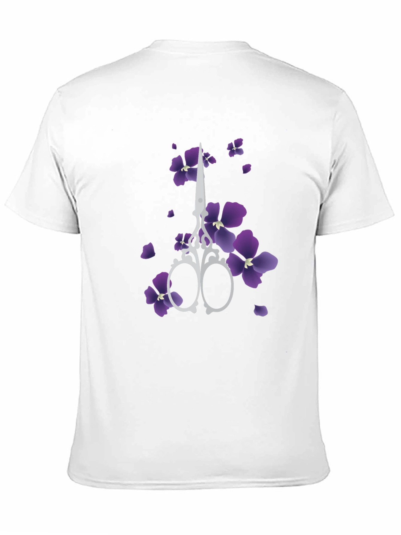 Floral Scissors Graphic Tee