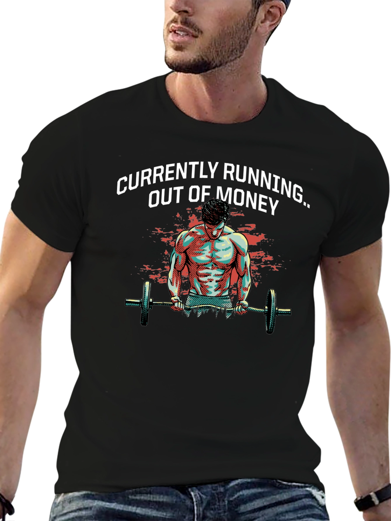 Running Out of Money Gym T-Shirt