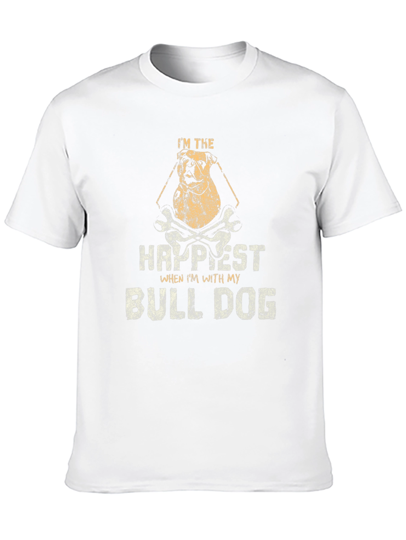 Im The Happiest Bulldog Graphic T-Shirt