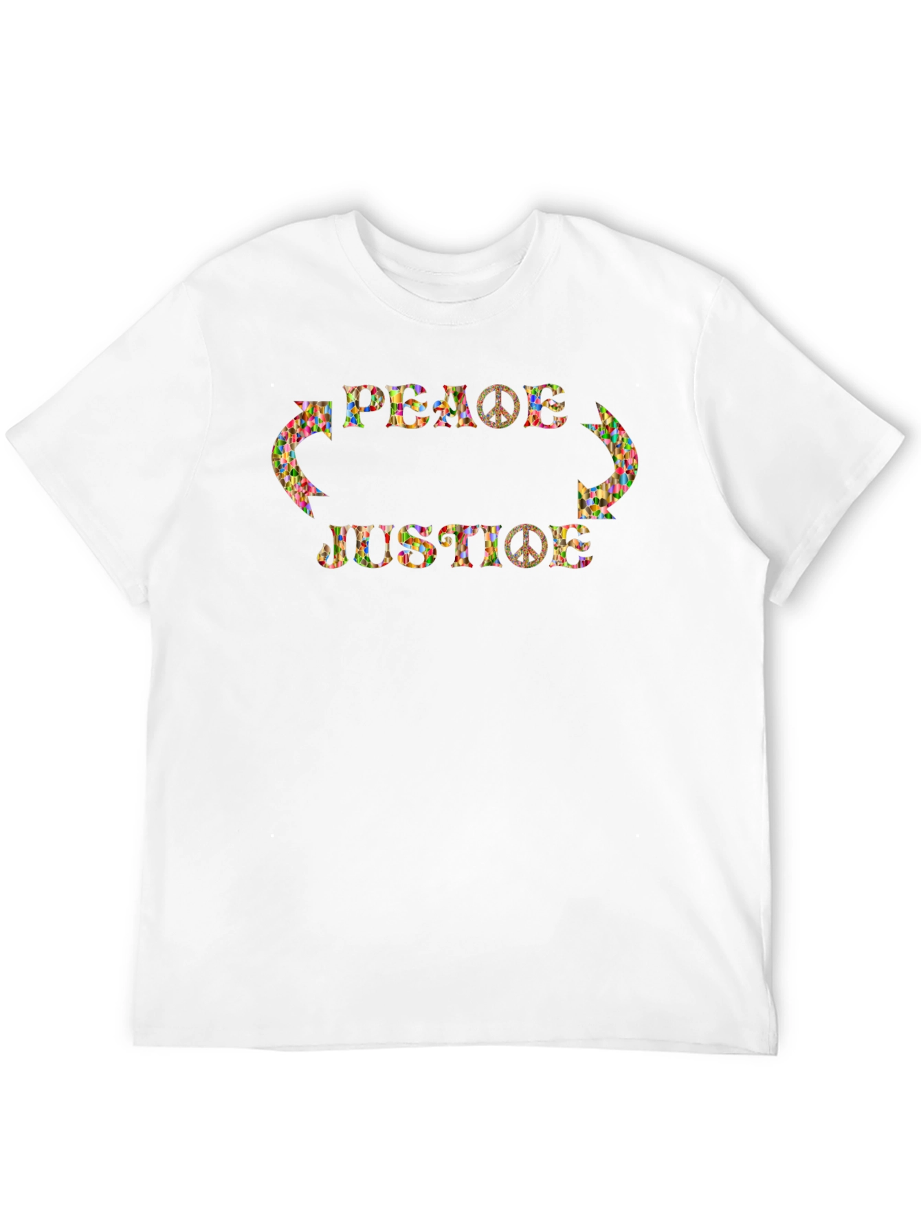 Peace & Justice Graphic Tee - Hippie Style
