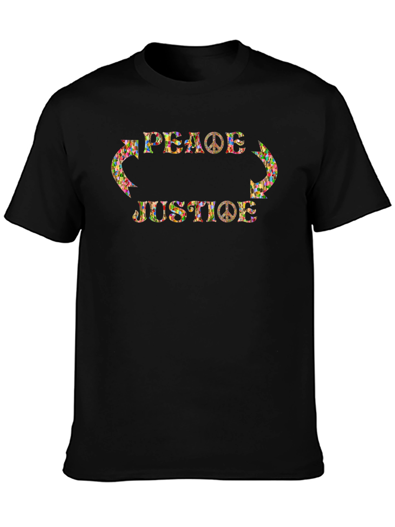 Peace & Justice Graphic Tee - Hippie Style