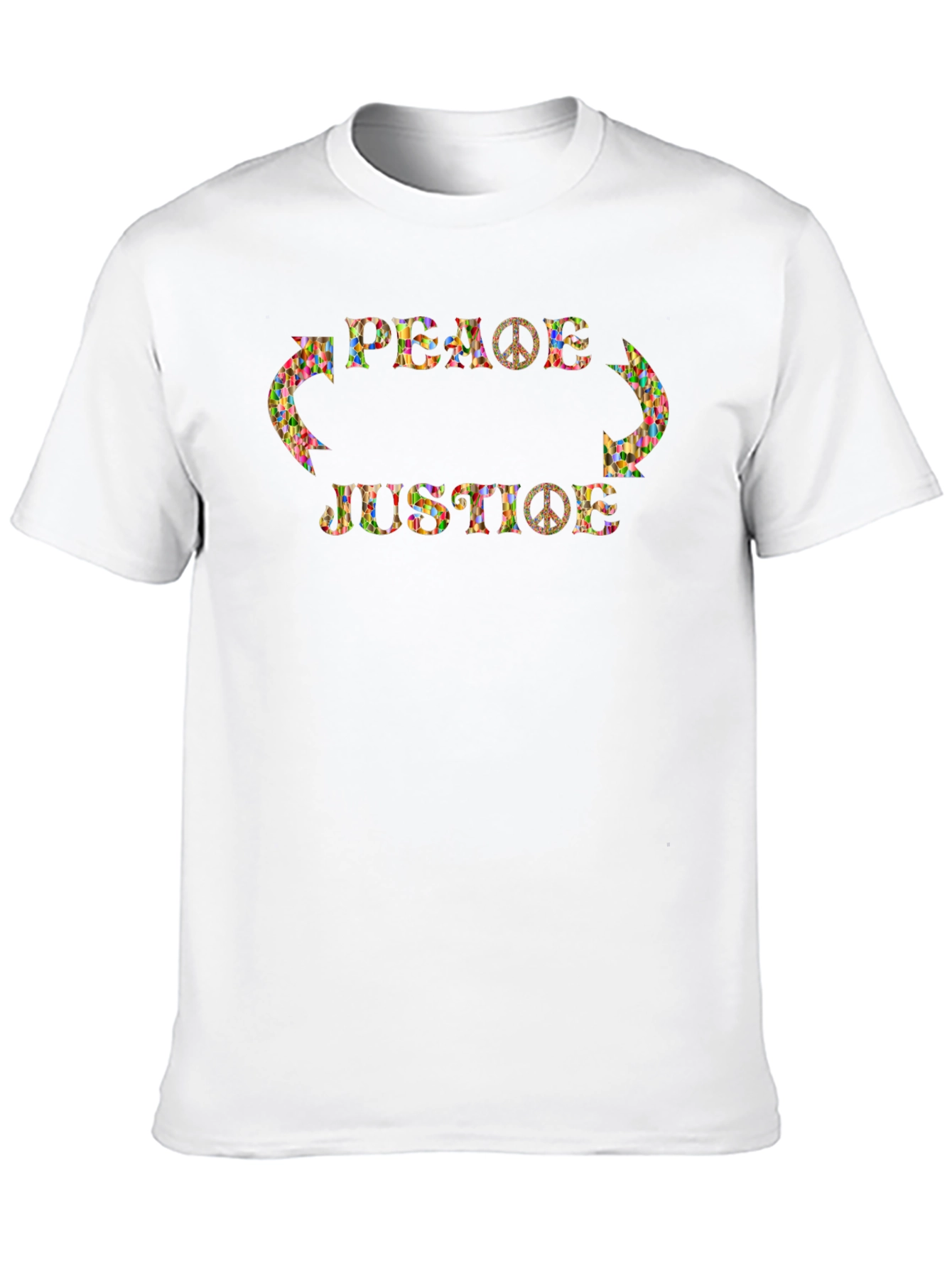 Peace & Justice Graphic Tee - Hippie Style