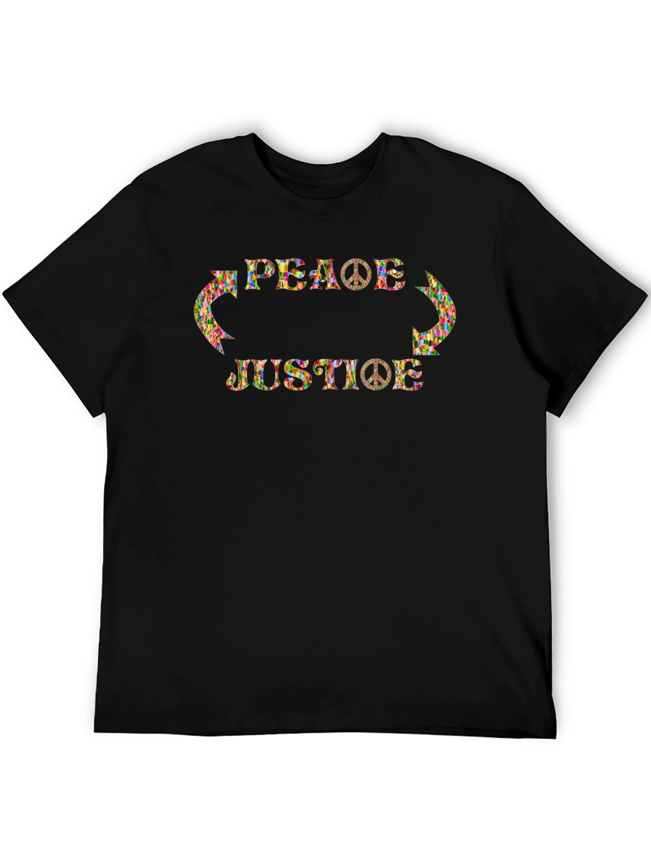 Peace & Justice Graphic Tee - Hippie Style