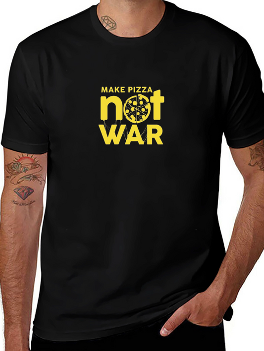 Make Pizza Not War Graphic Tee