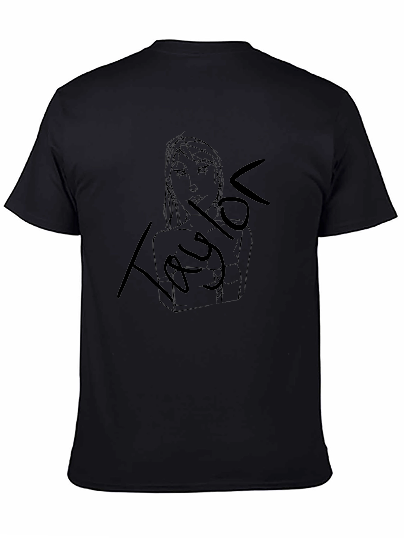 Taylor Sketch Black T-Shirt