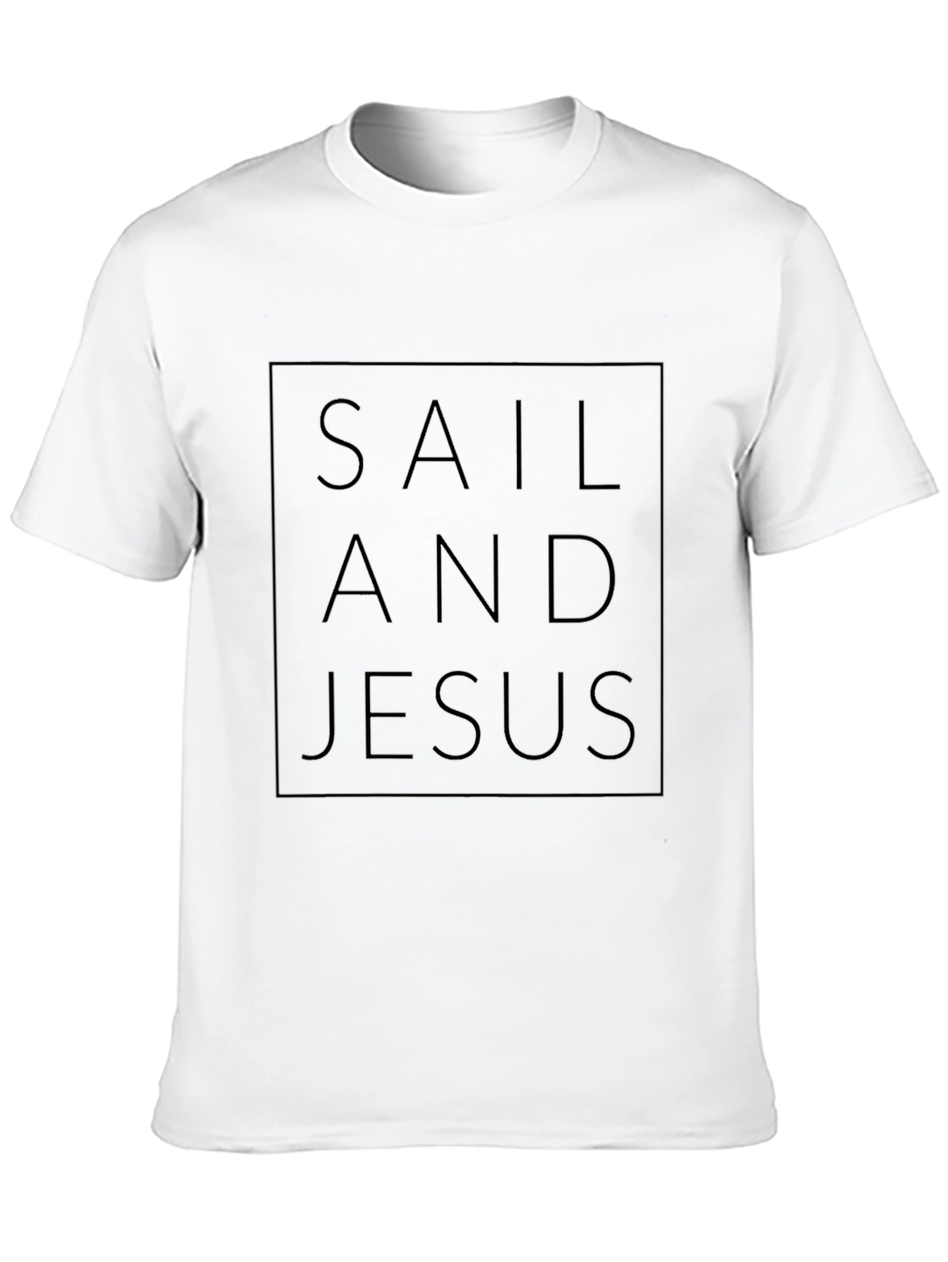 Sail And Jesus Black T-Shirt