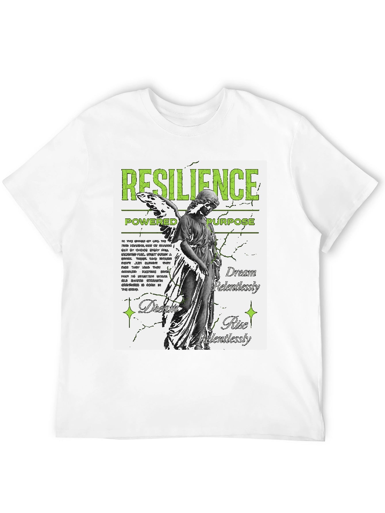 Resilience Angel Graphic Black T-Shirt