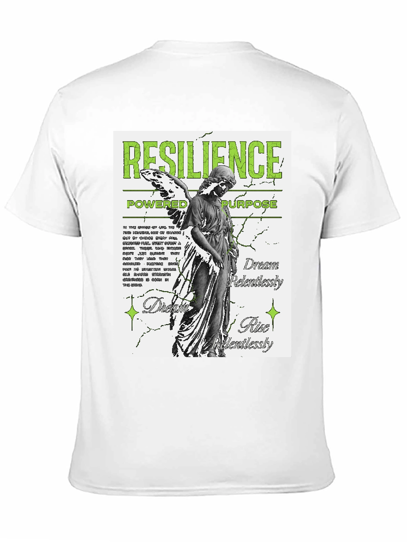 Resilience Angel Graphic Black T-Shirt