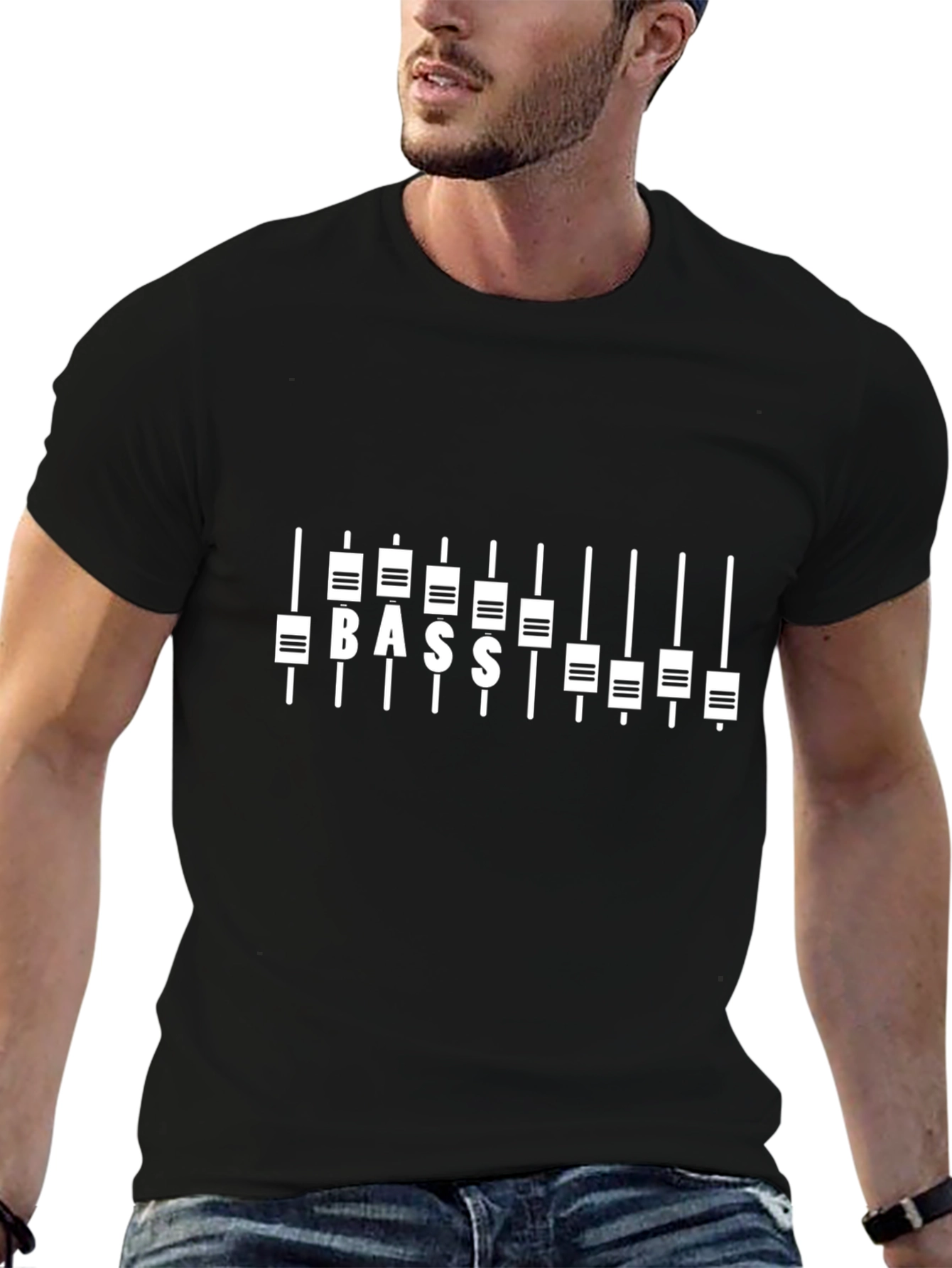 BASS Equalizer Graphic Tee - Music Lover Shirt