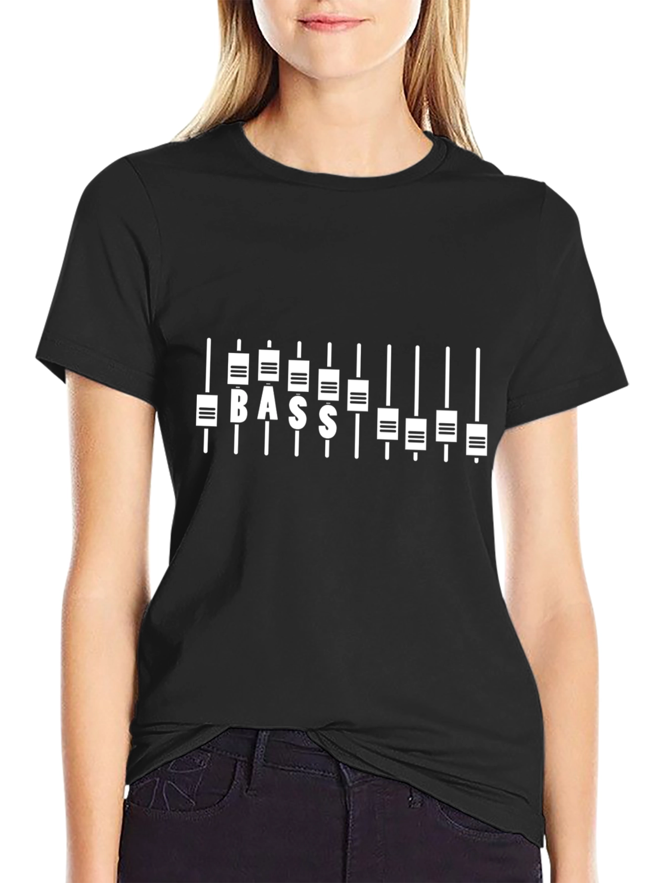 BASS Equalizer Graphic Tee - Music Lover Shirt