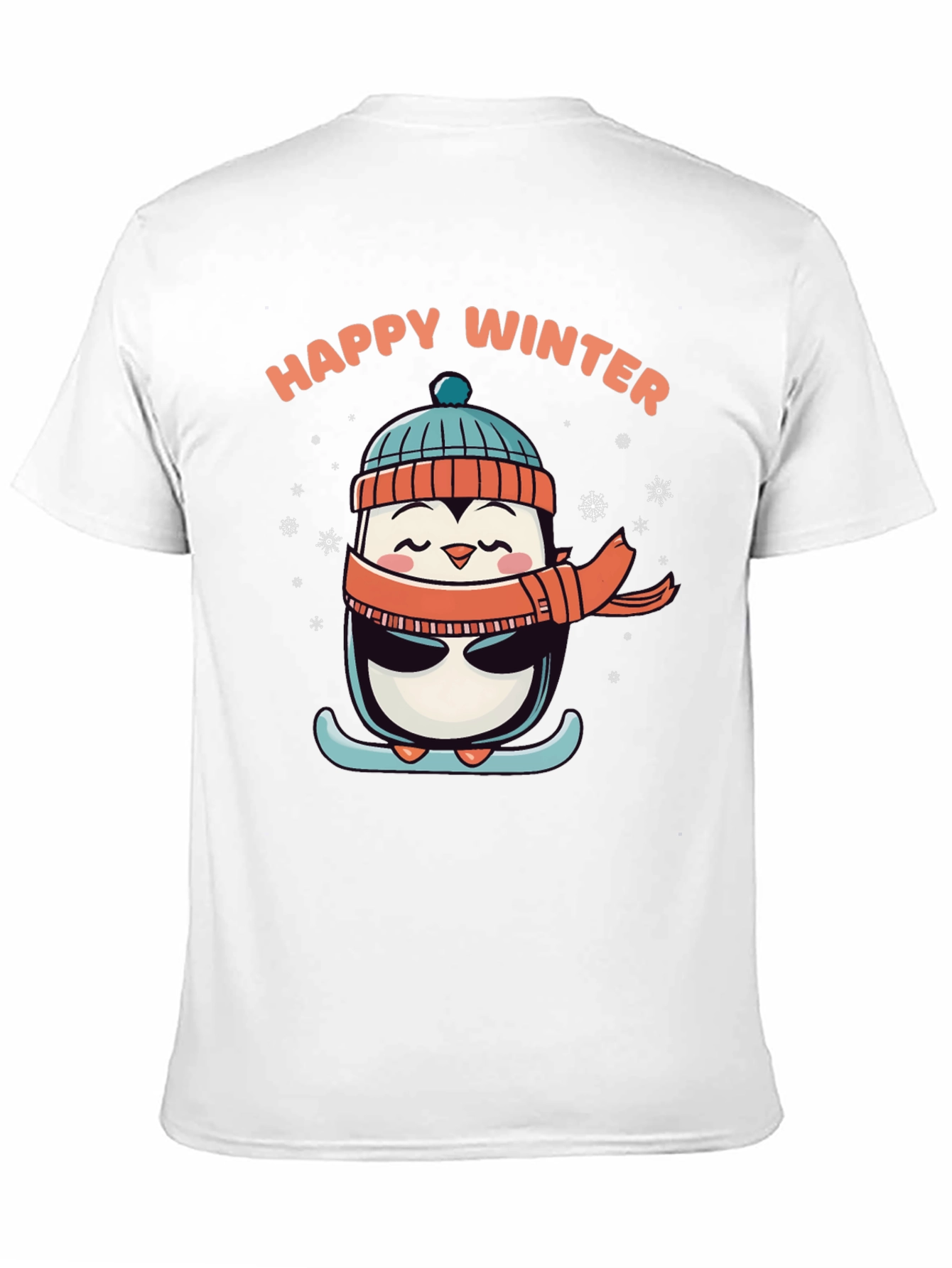 Happy Winter Penguin Graphic Tee