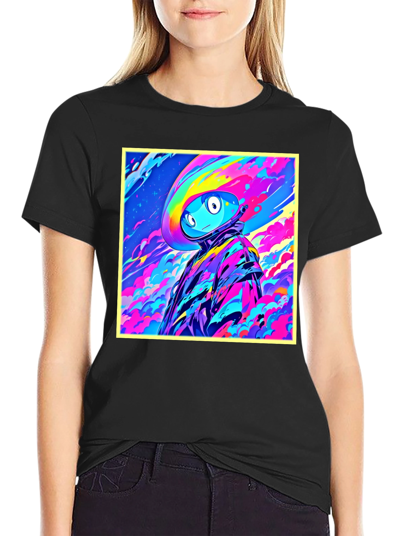 Vibrant Astro Character Graphic Tee