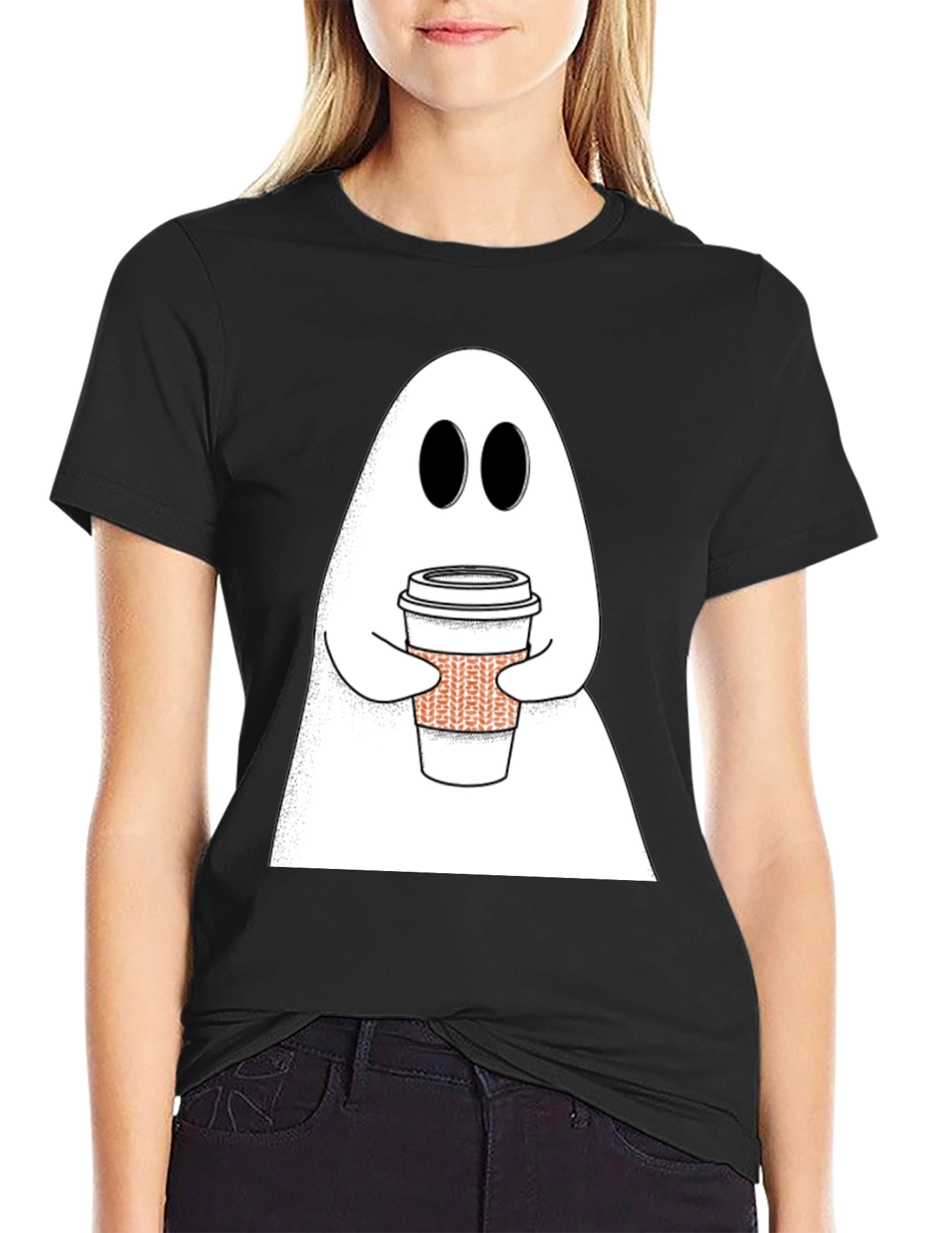 Ghost Coffee T-Shirt - Halloween Ready!