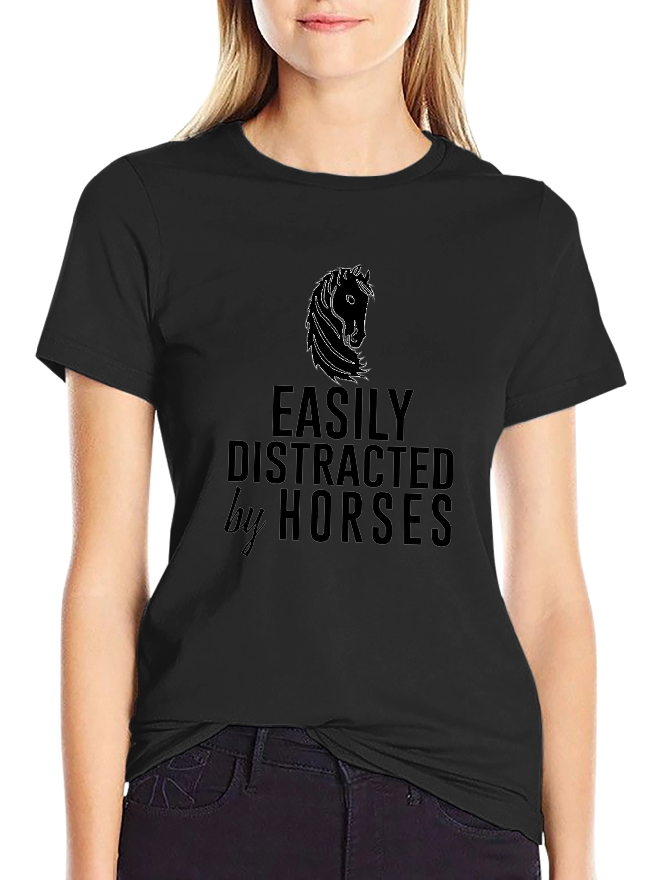 Easily Distracted by Horses Graphic Tee