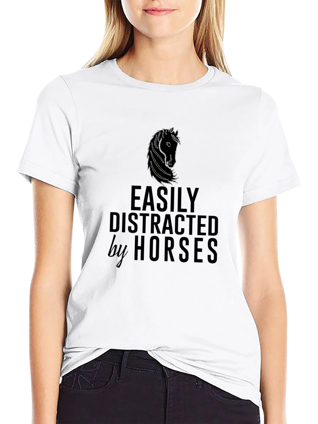 Easily Distracted by Horses Graphic Tee