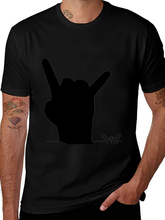 Rock On! Graphic Tee - Bold Black T-Shirt