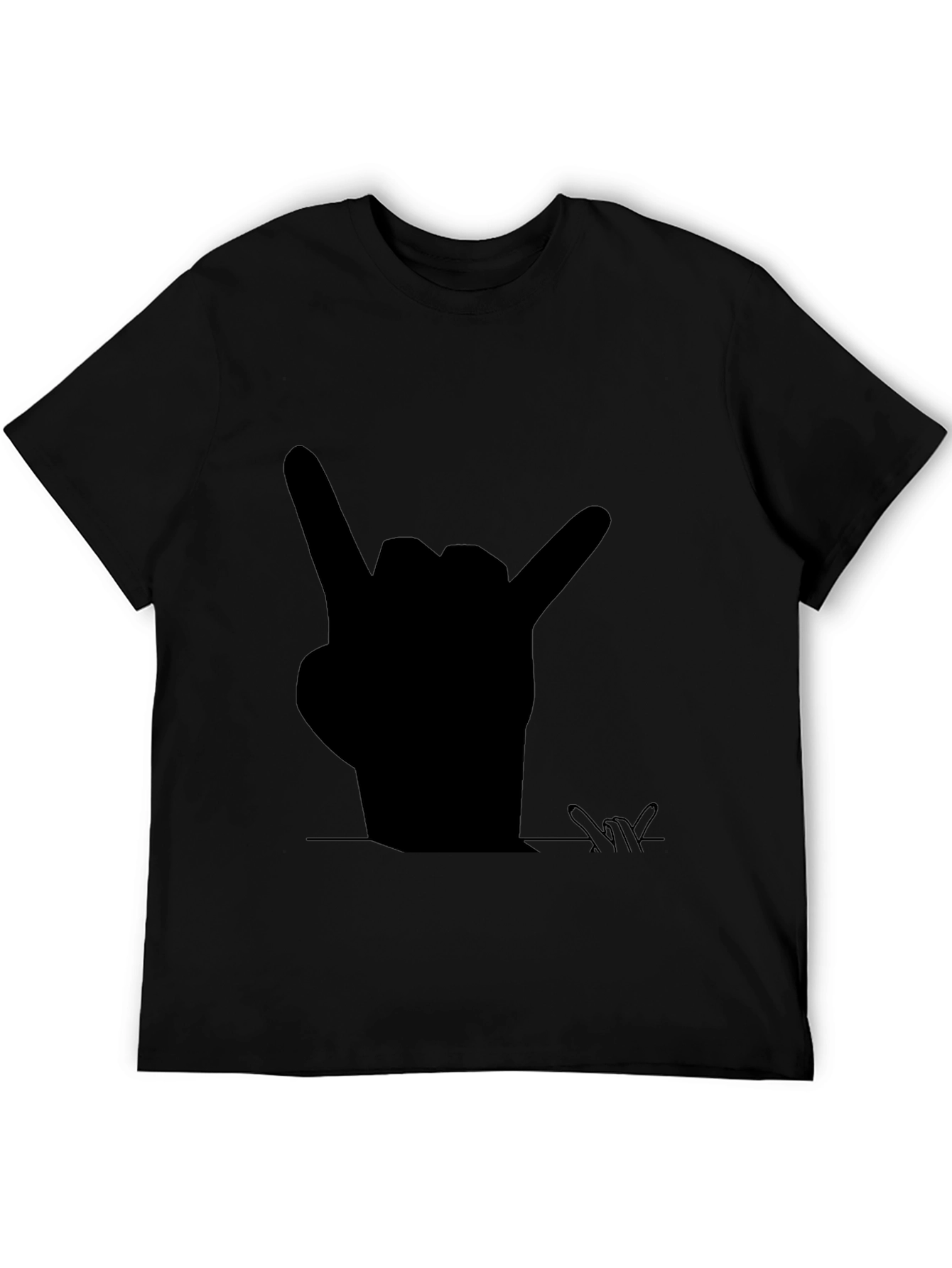 Rock On! Graphic Tee - Bold Black T-Shirt
