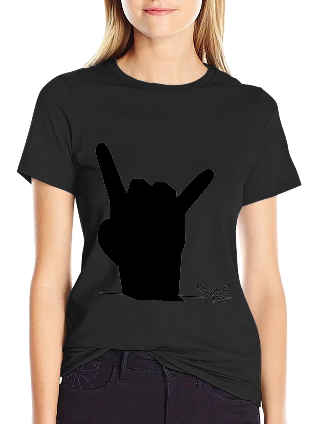 Rock On! Graphic Tee - Bold Black T-Shirt