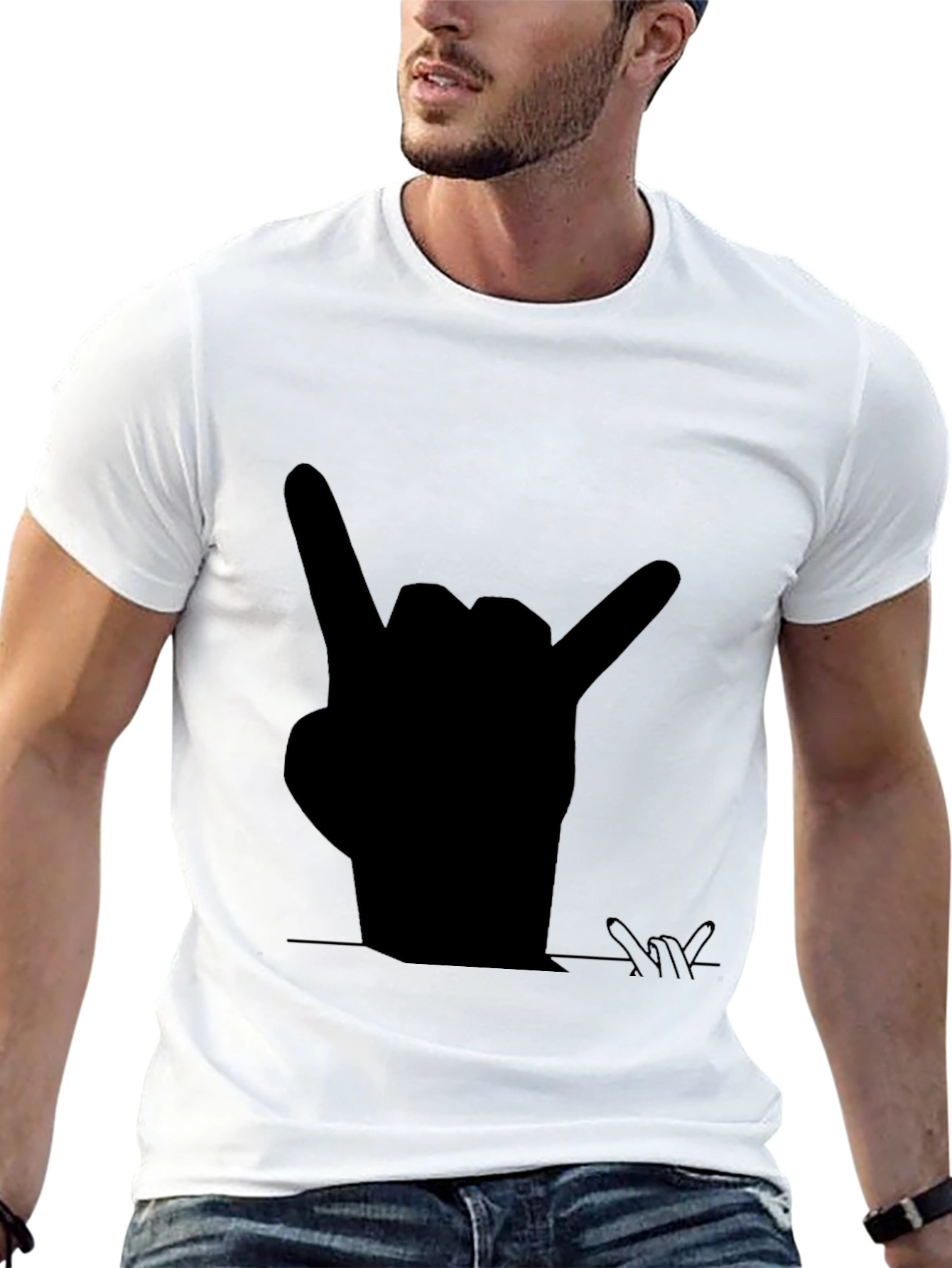 Rock On! Graphic Tee - Bold Black T-Shirt