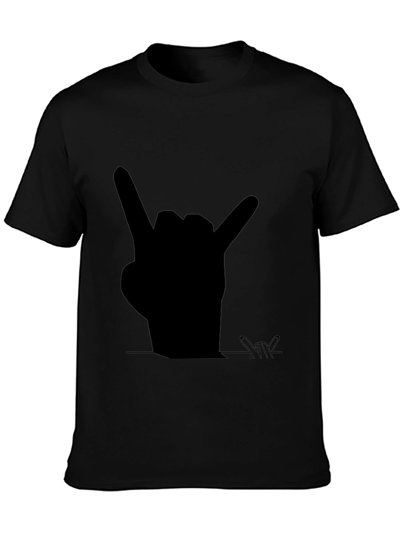 Rock On! Graphic Tee - Bold Black T-Shirt