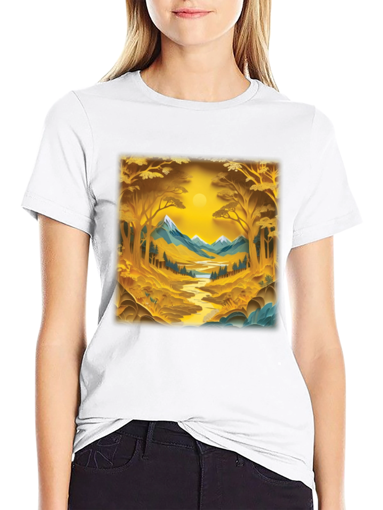 Nature Scenery Graphic Print Tee