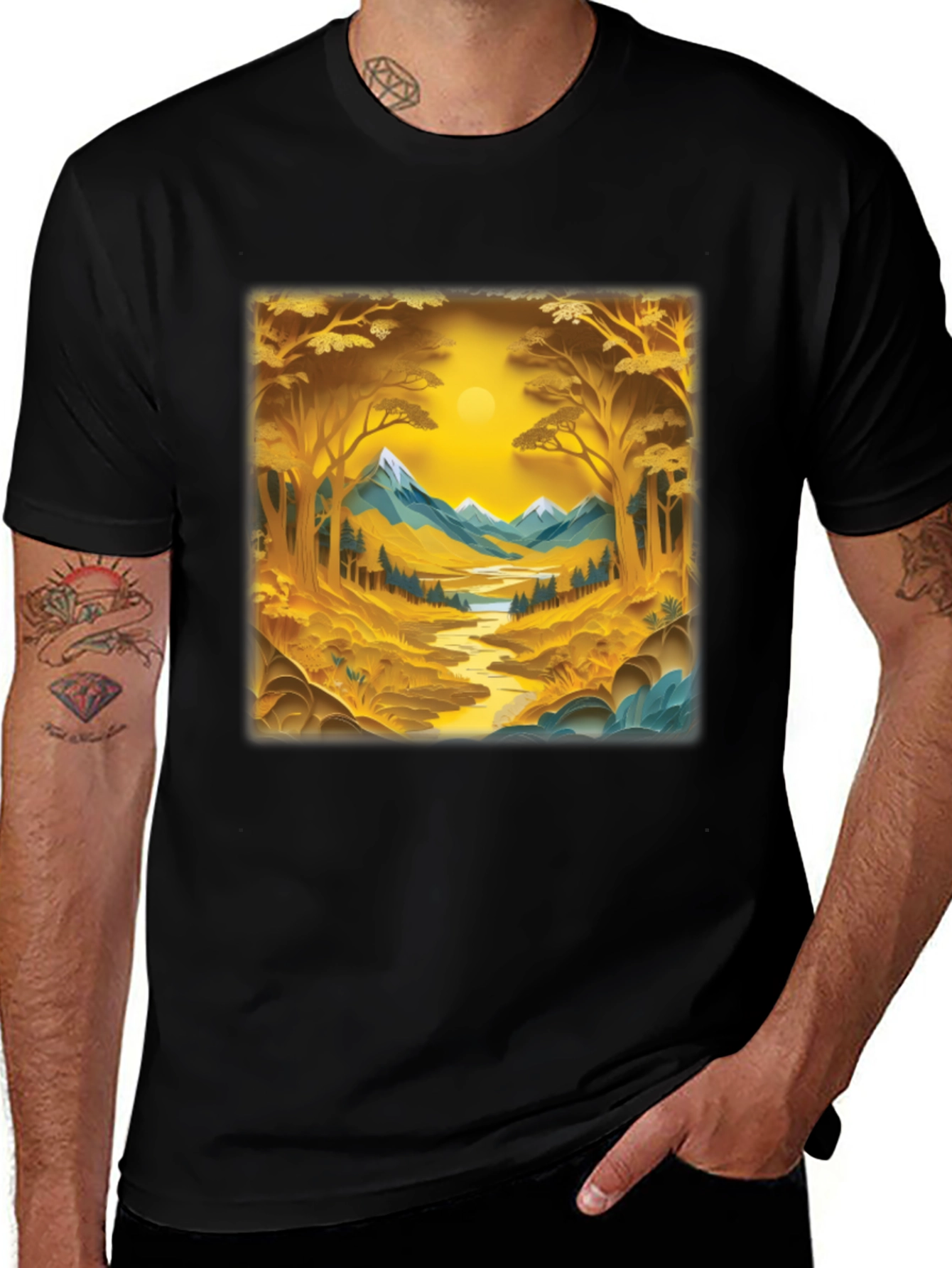 Nature Scenery Graphic Print Tee