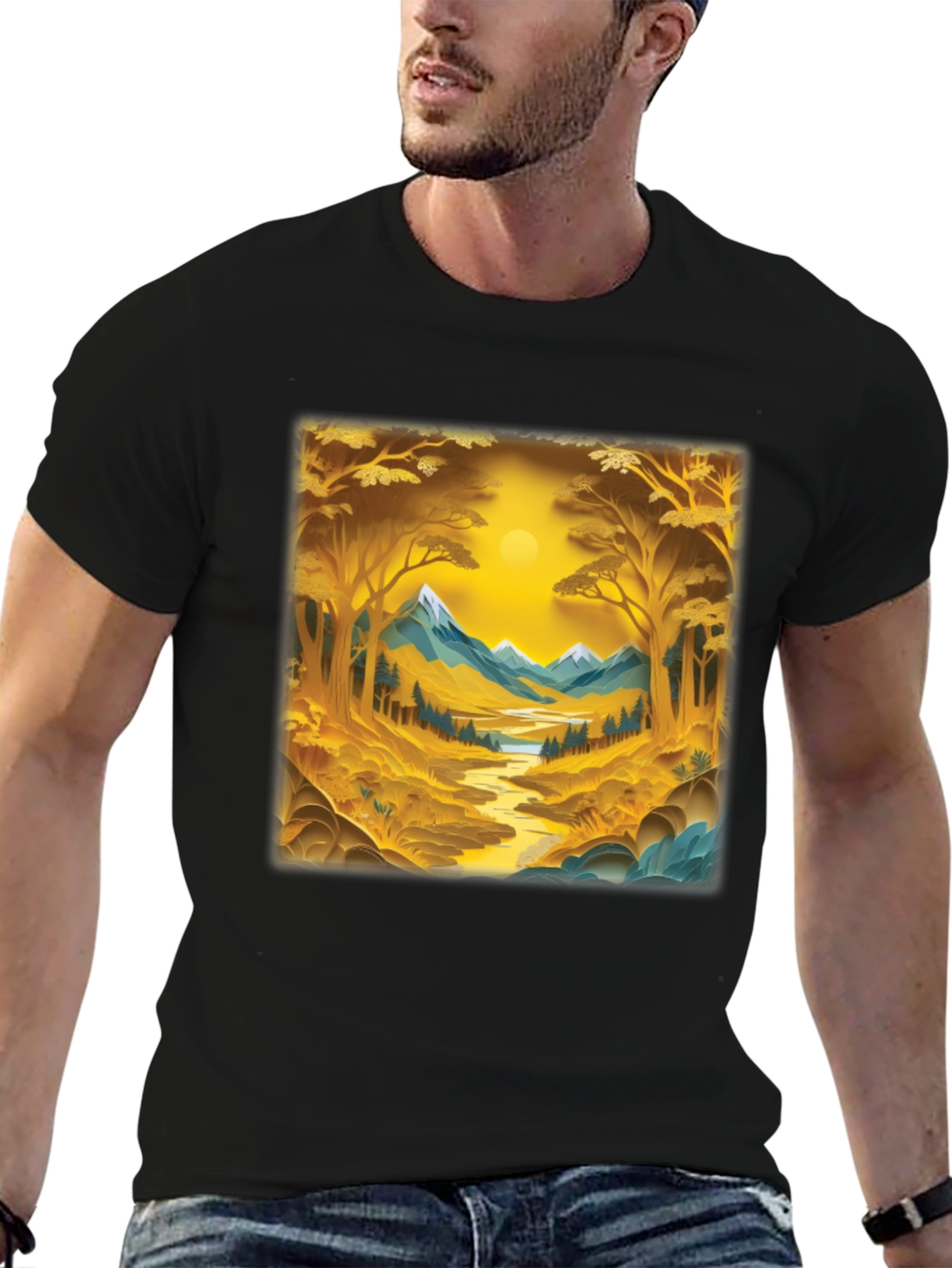 Nature Scenery Graphic Print Tee