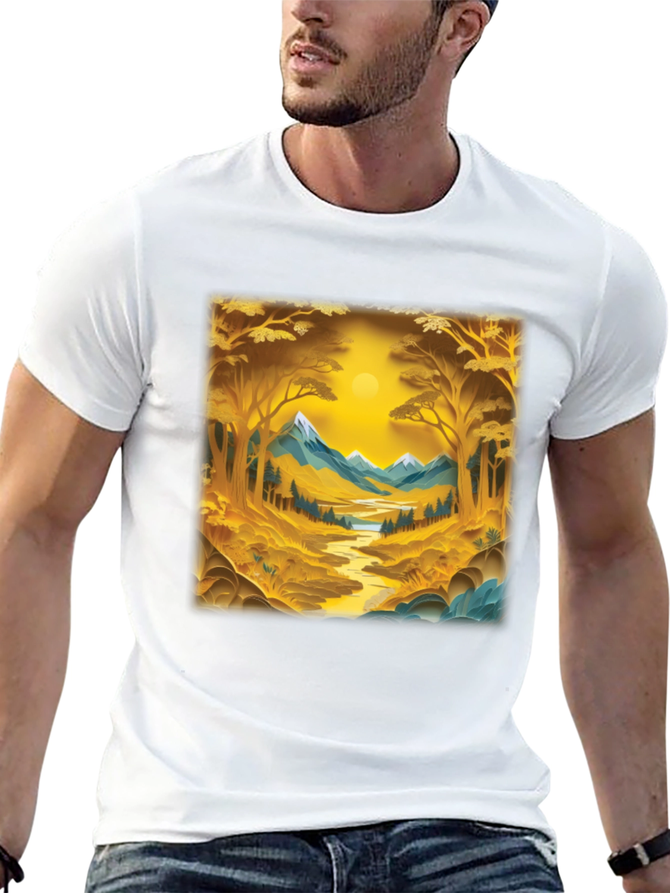 Nature Scenery Graphic Print Tee