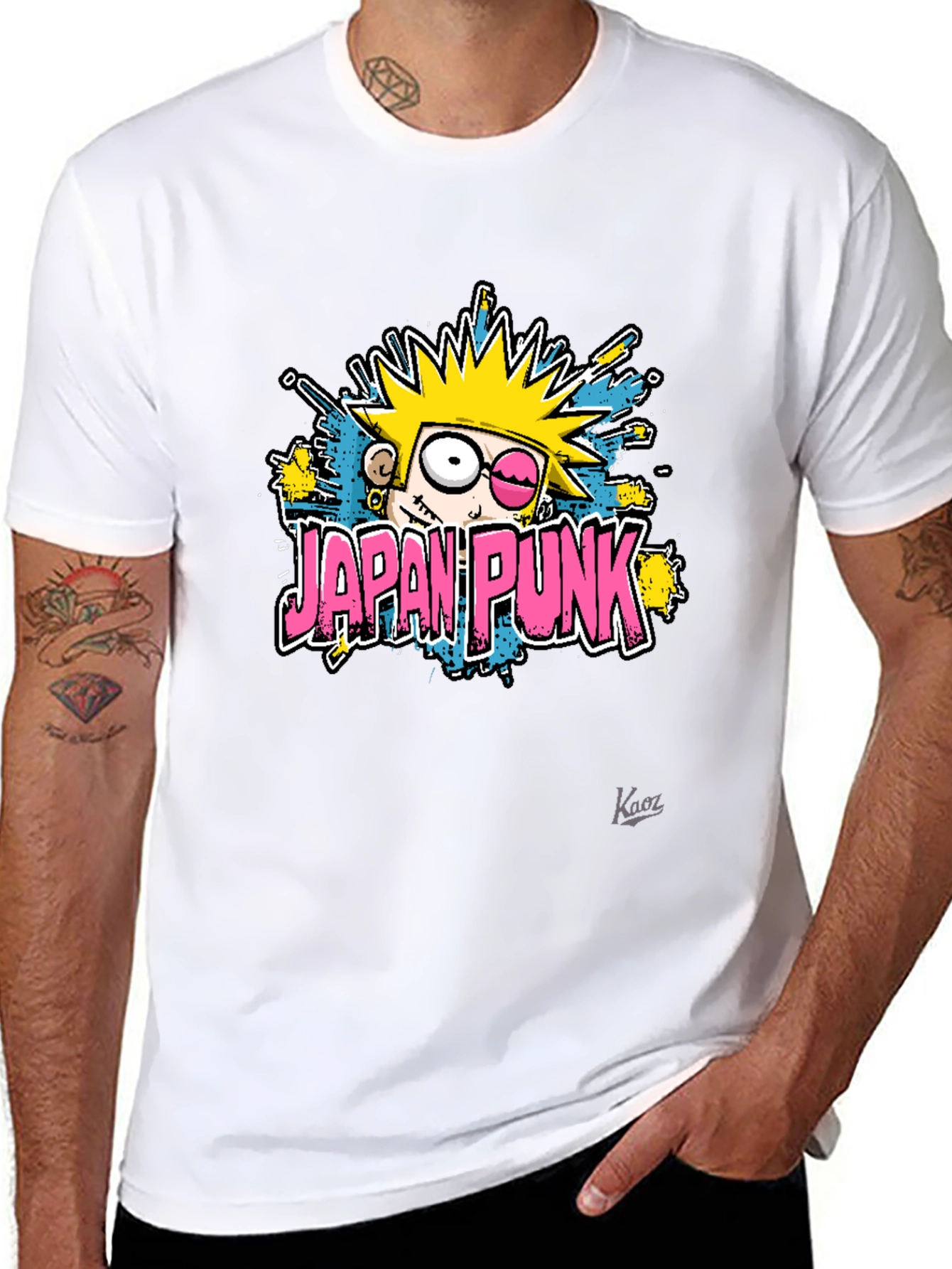 Japan Punk Graphic Tee - Black