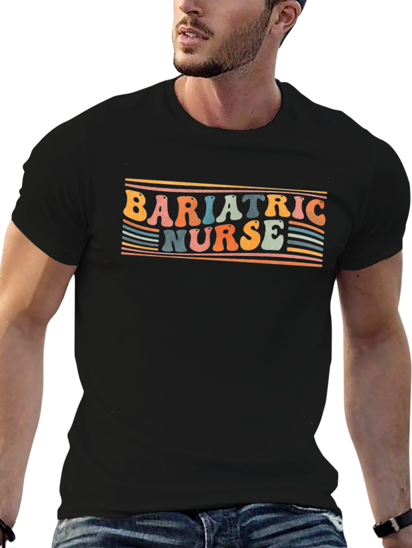 Bariatric Nurse T-Shirt Retro Design